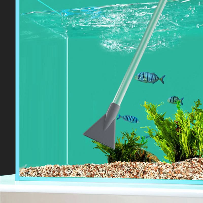 Aquarium Siphon Adjustable Flow Control & Protective Net