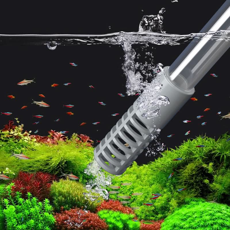 Aquarium Siphon Adjustable Flow Control & Protective Net