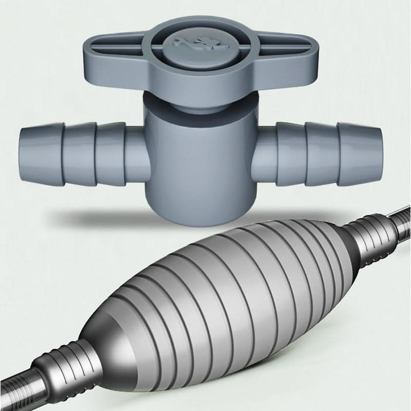Aquarium Siphon Adjustable Flow Control & Protective Net