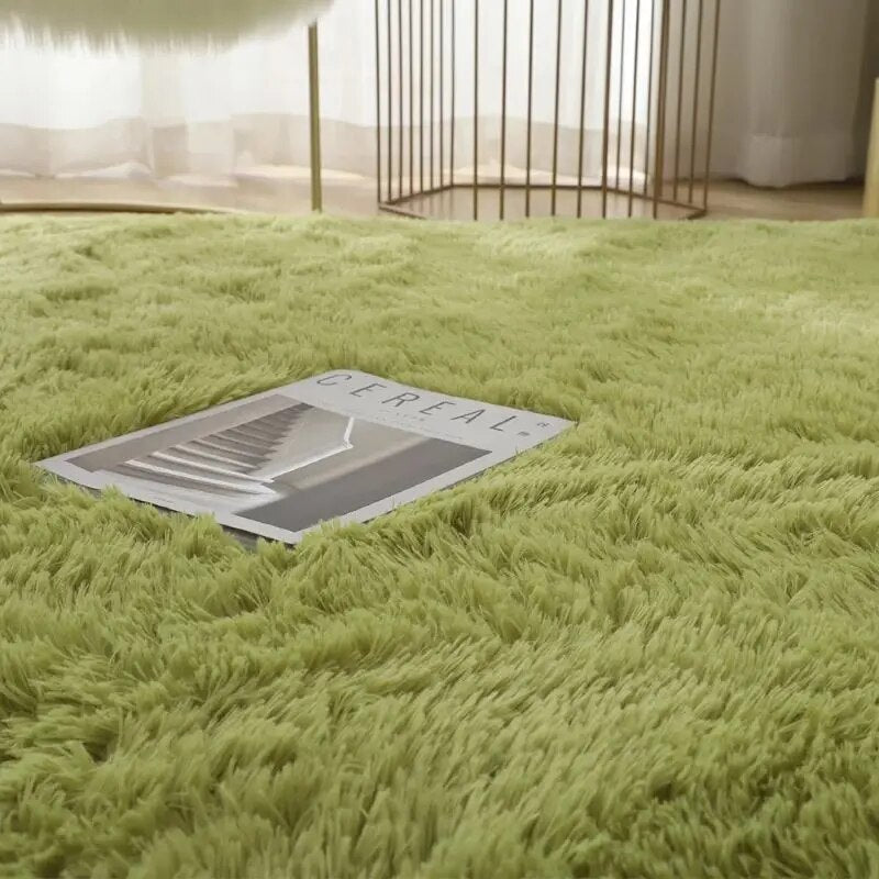 Area Rug Plush High Pile Non-Slip Backing