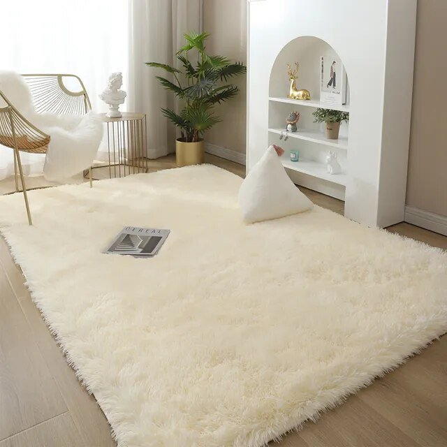 Area Rug Plush High Pile Non-Slip Backing