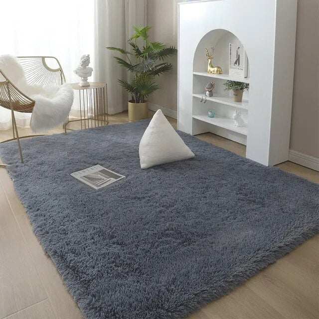 Area Rug Plush High Pile Non-Slip Backing