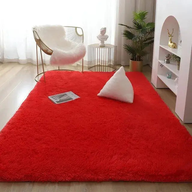 Area Rug Soft High-Pile Non-Slip Backing