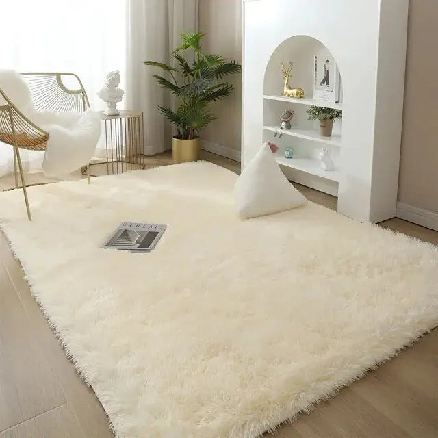 Area Rug Soft High-Pile Non-Slip Backing