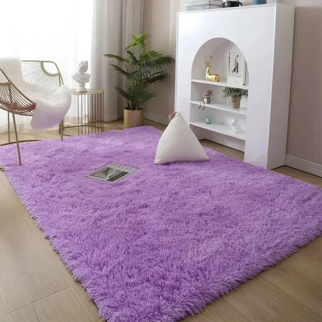 Area Rug Soft High-Pile Non-Slip Backing