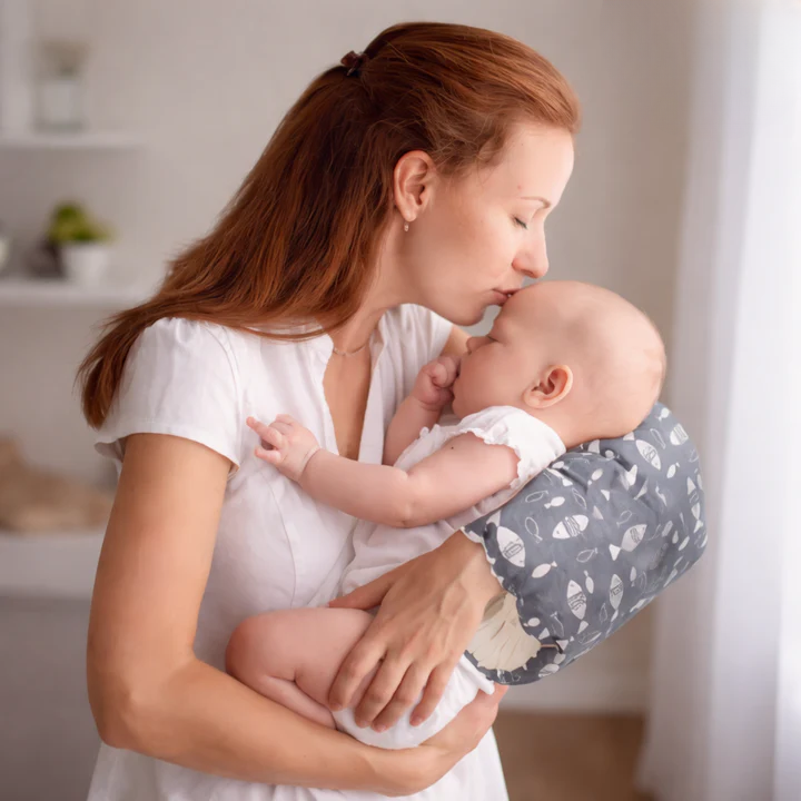 Arm Nursing Pillow Forearm-Slip Hands-Free Sherpa-Lined