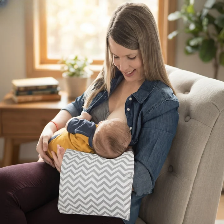 Arm Nursing Pillow Forearm Support Hands-Free Sherpa-Like Lining