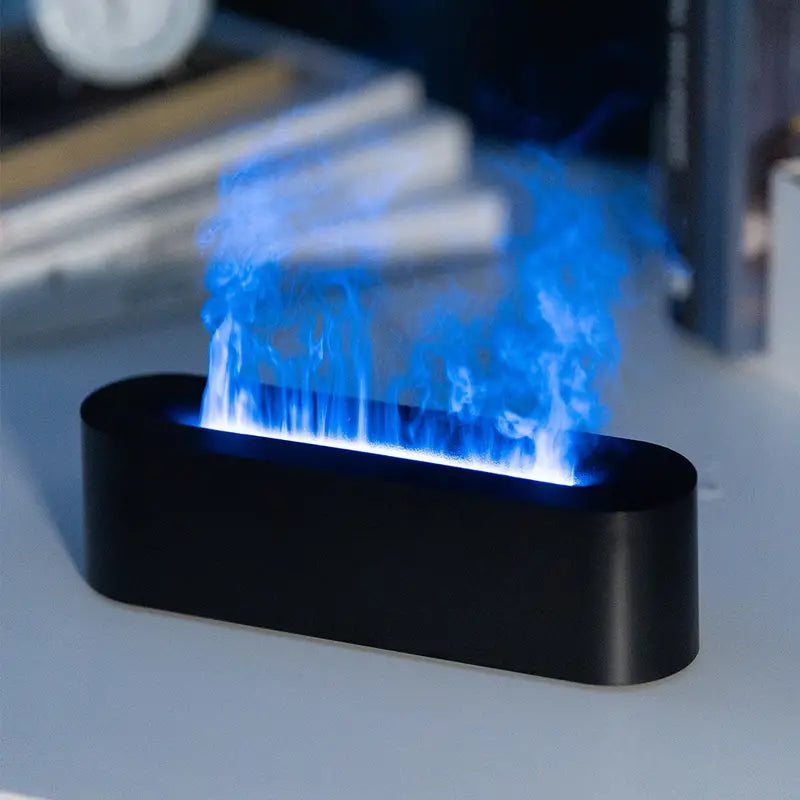 Aroma Diffuser Ultrasonic Mist & LED Flame Effect
