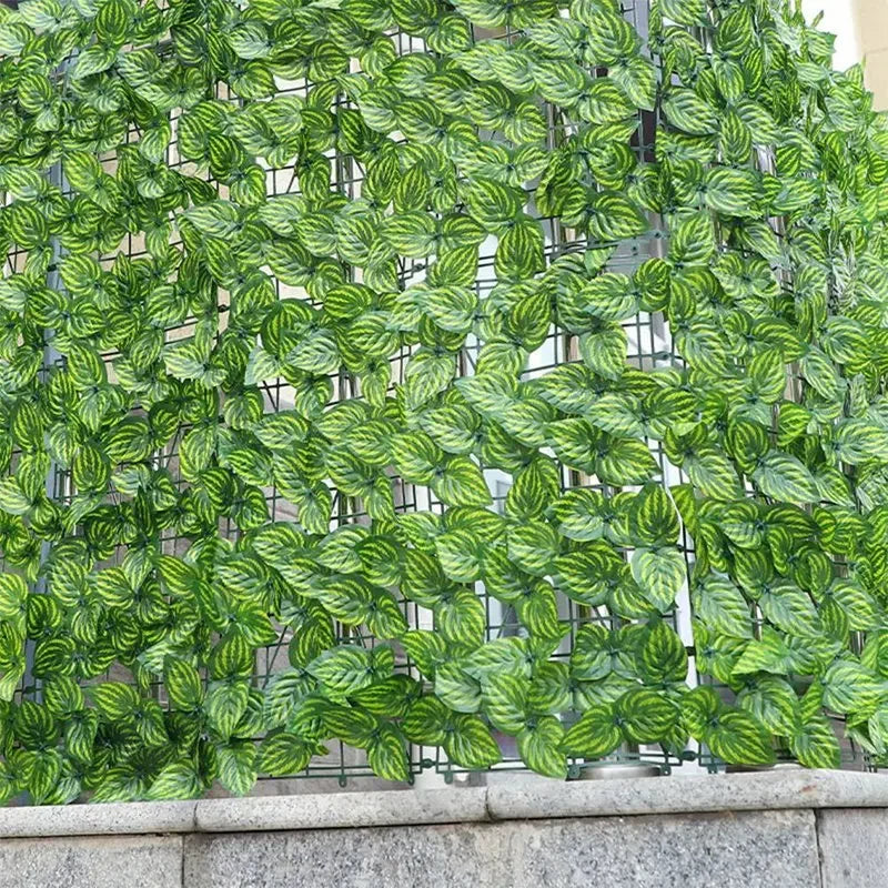 Artificial Hedge Privacy Screen Realistic Foliage Weatherproof & UV-Resistant