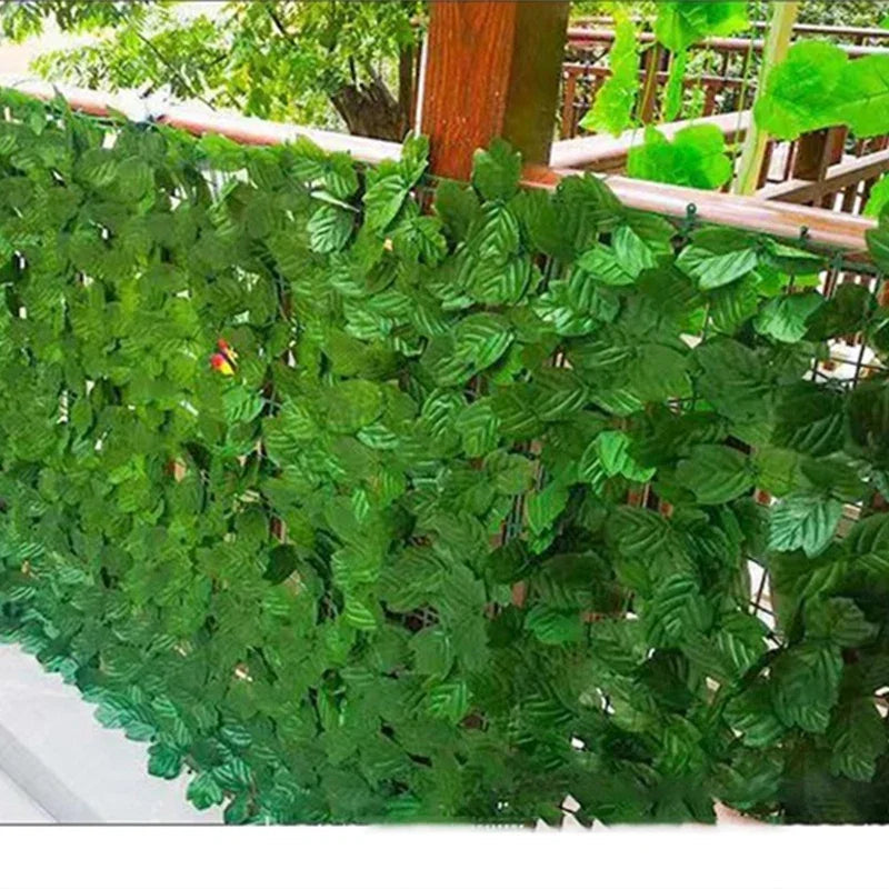 Artificial Hedge Privacy Screen Realistic Foliage Weatherproof & UV-Resistant