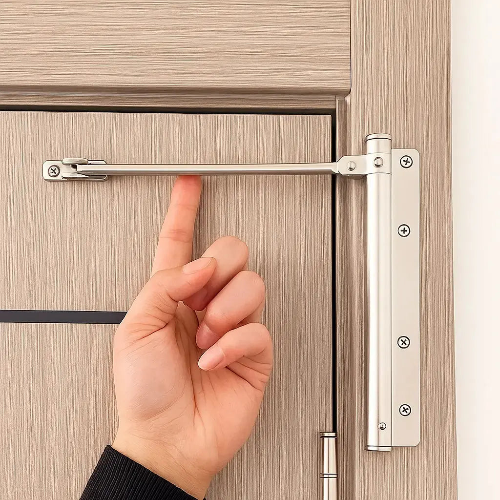Automatic Door Closer Quiet Adjustable 4-Speed Stainless Steel