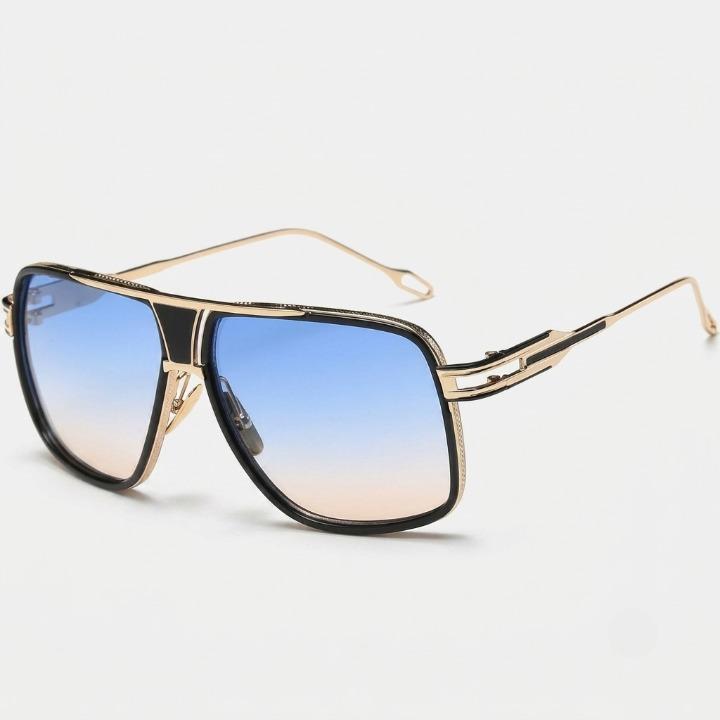 Aviator Sunglasses Oversized Lightweight Metal UV400 Protection