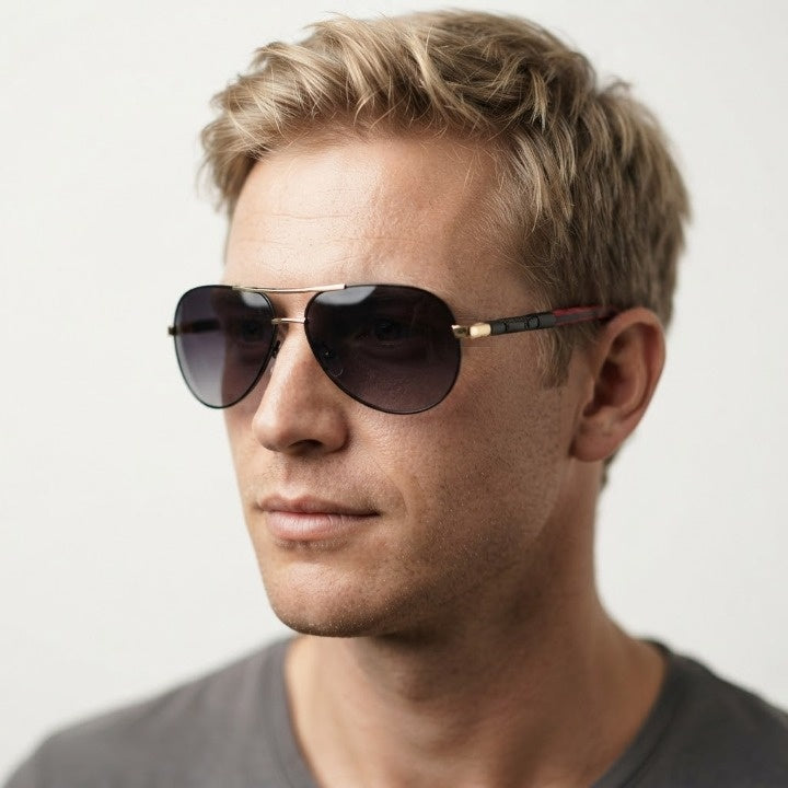 Aviator Sunglasses Polarized UV400 Aluminum Frame