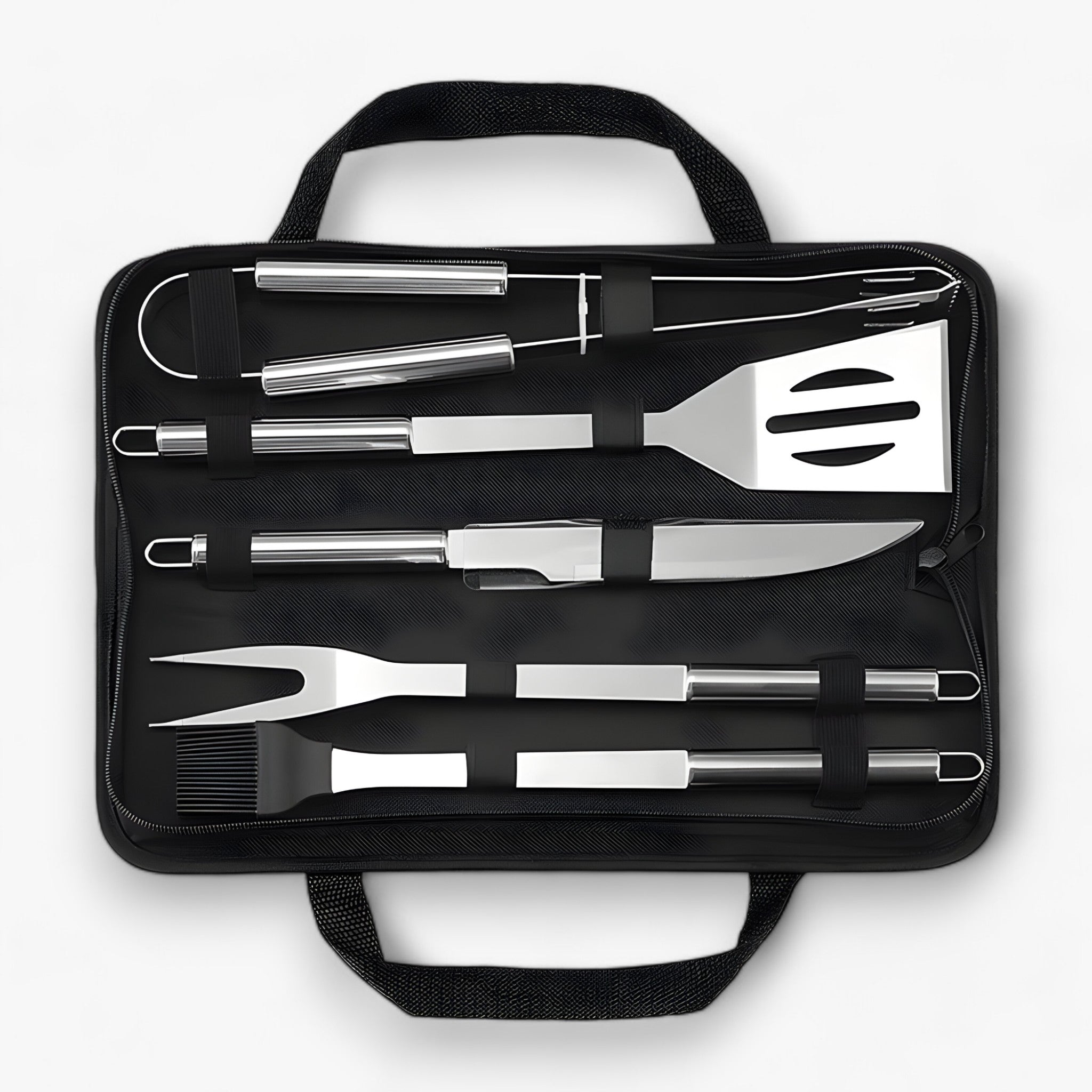BBQ Tool Set Stainless Steel & Anti-Slip Handles