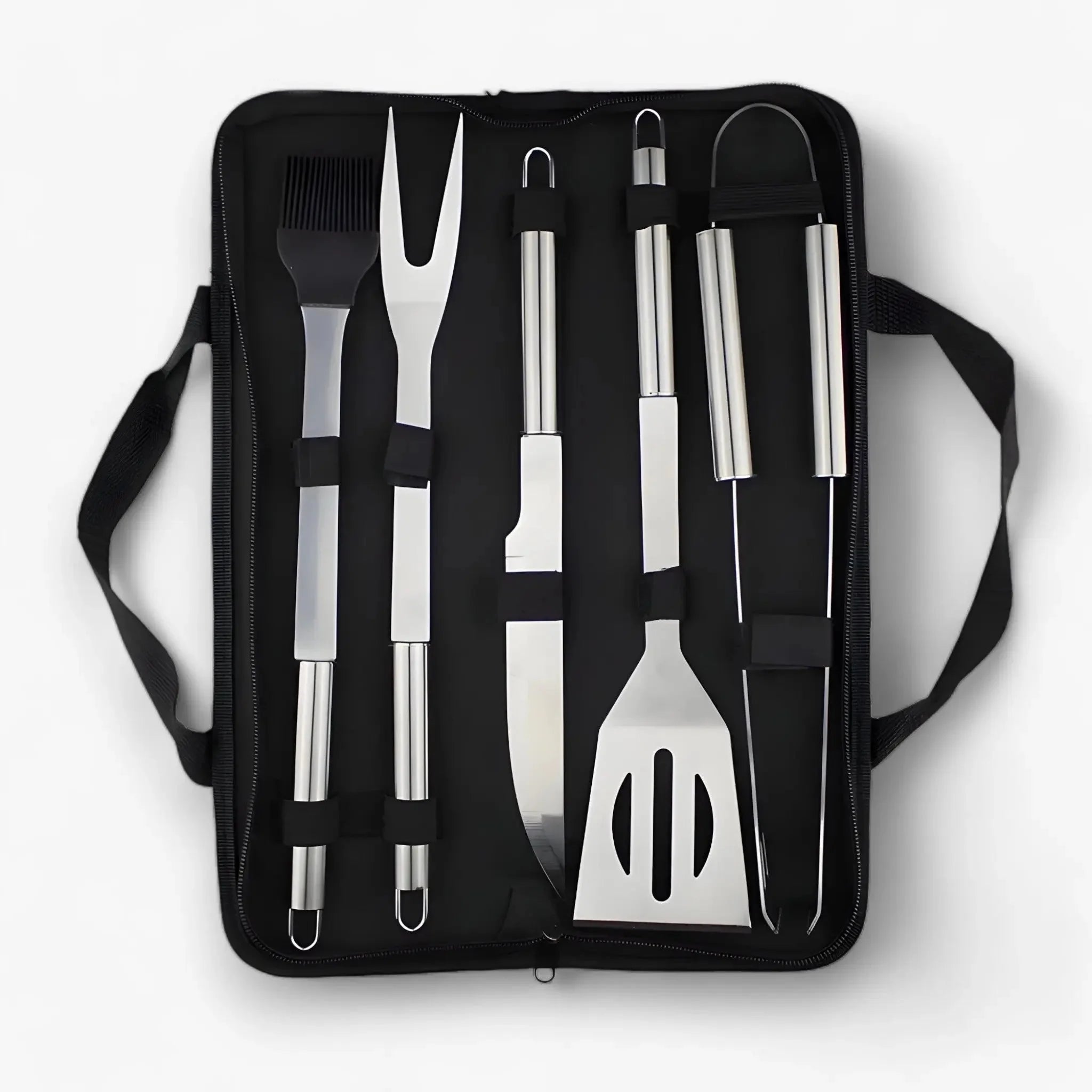 BBQ Tool Set Stainless Steel & Zippered Carry Case