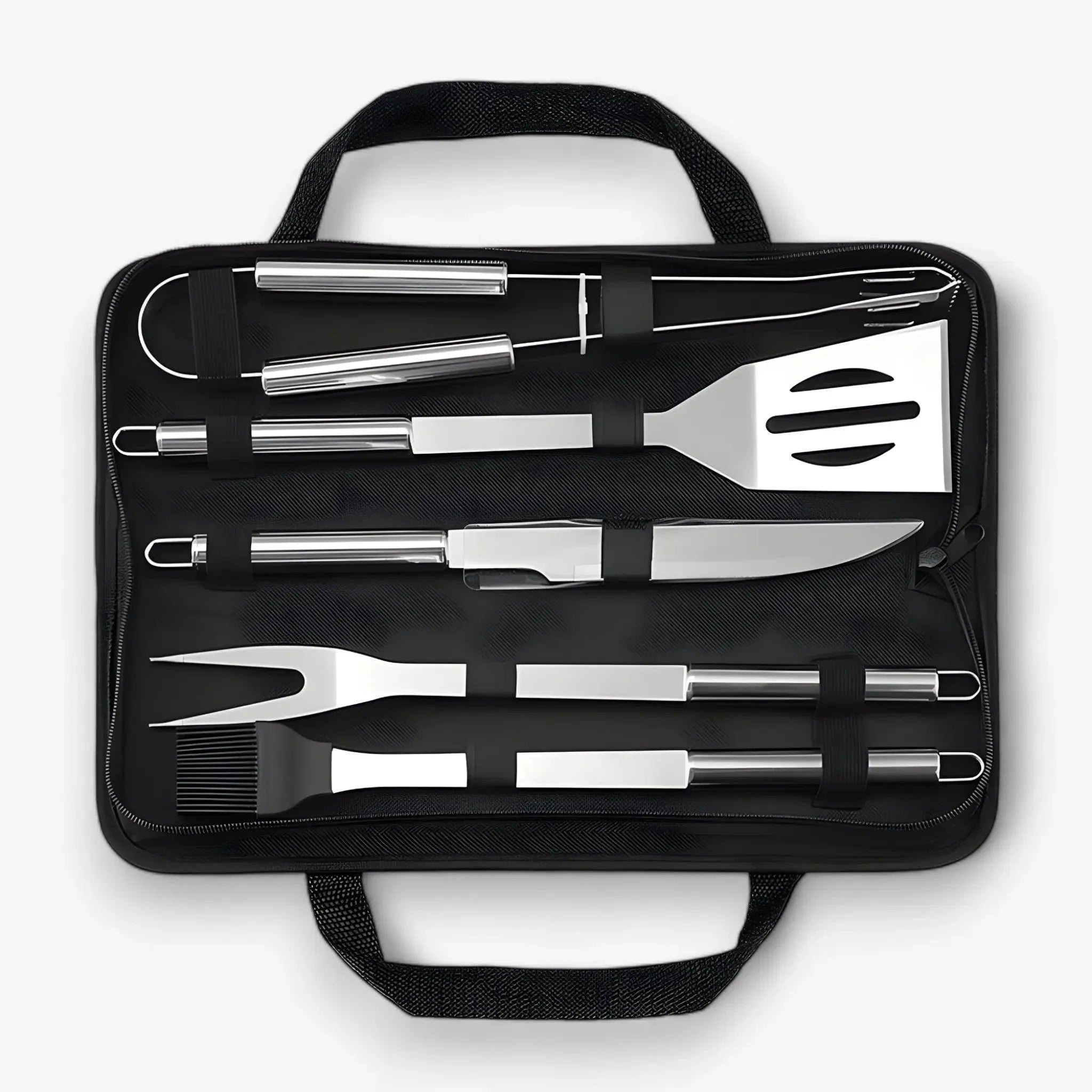 BBQ Tool Set Stainless Steel & Zippered Carry Case