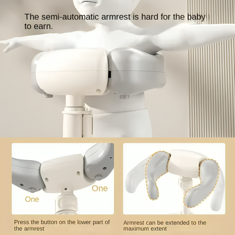 Baby Bath Seat Ergonomic Non-Slip Support & Foldable Quick-Drain