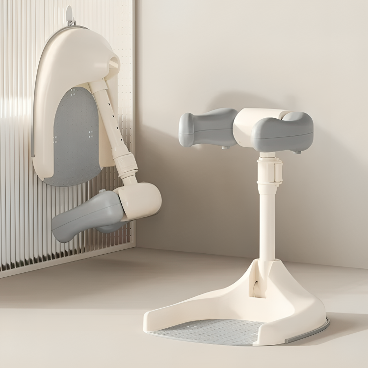 Baby Bath Seat Ergonomic Non-Slip Support & Foldable Quick-Drain