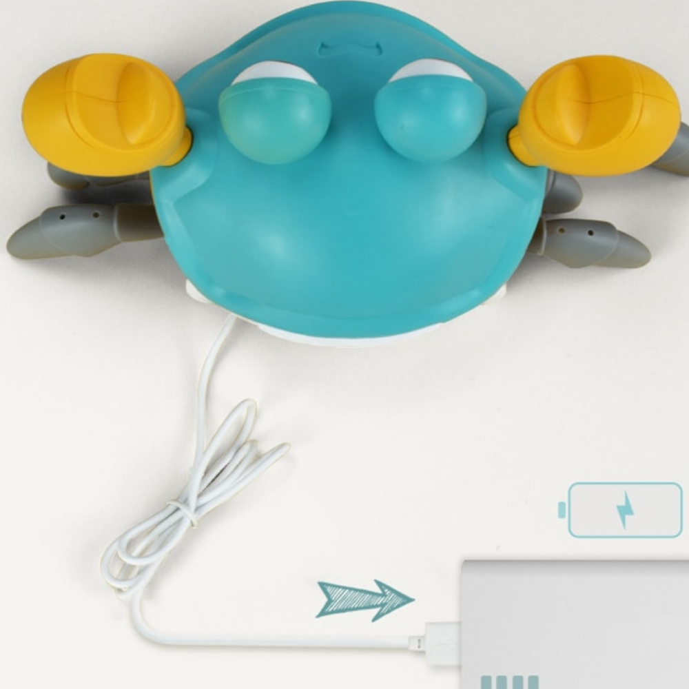 Baby Crawling Toy Interactive Lights & Sounds Rolling Motion