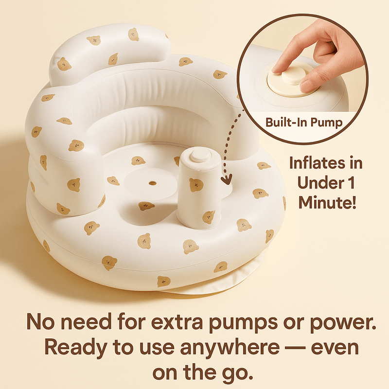 Baby Floor Seat Ergonomic Padded Machine-Washable Cover