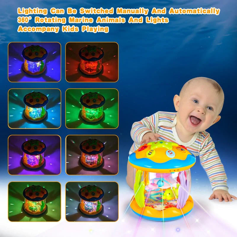 Baby Night Light Projector Rotating Music & Animal Sounds