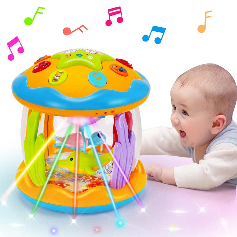 Baby Night Light Projector Rotating Music & Animal Sounds