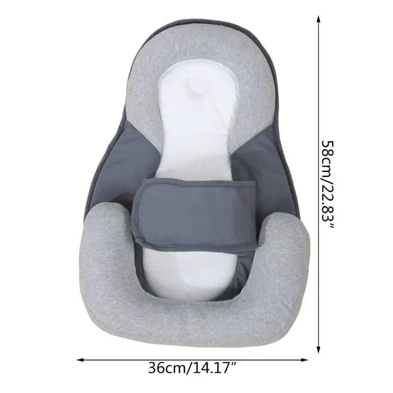 Baby Nursing Pillow Ergonomic 15 Degree Incline Hand-Washable Cover