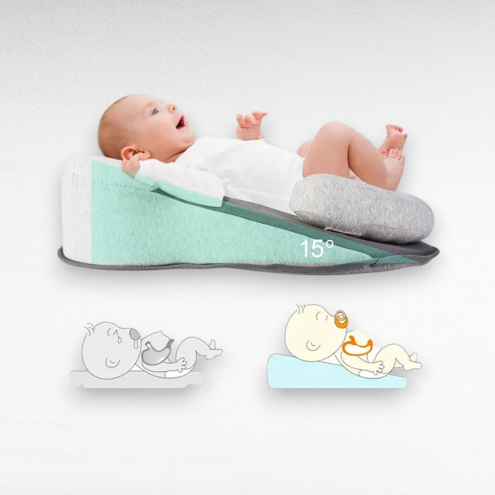 Baby Positioning Pillow Ergonomic Hypoallergenic Fill Machine Washable Cover