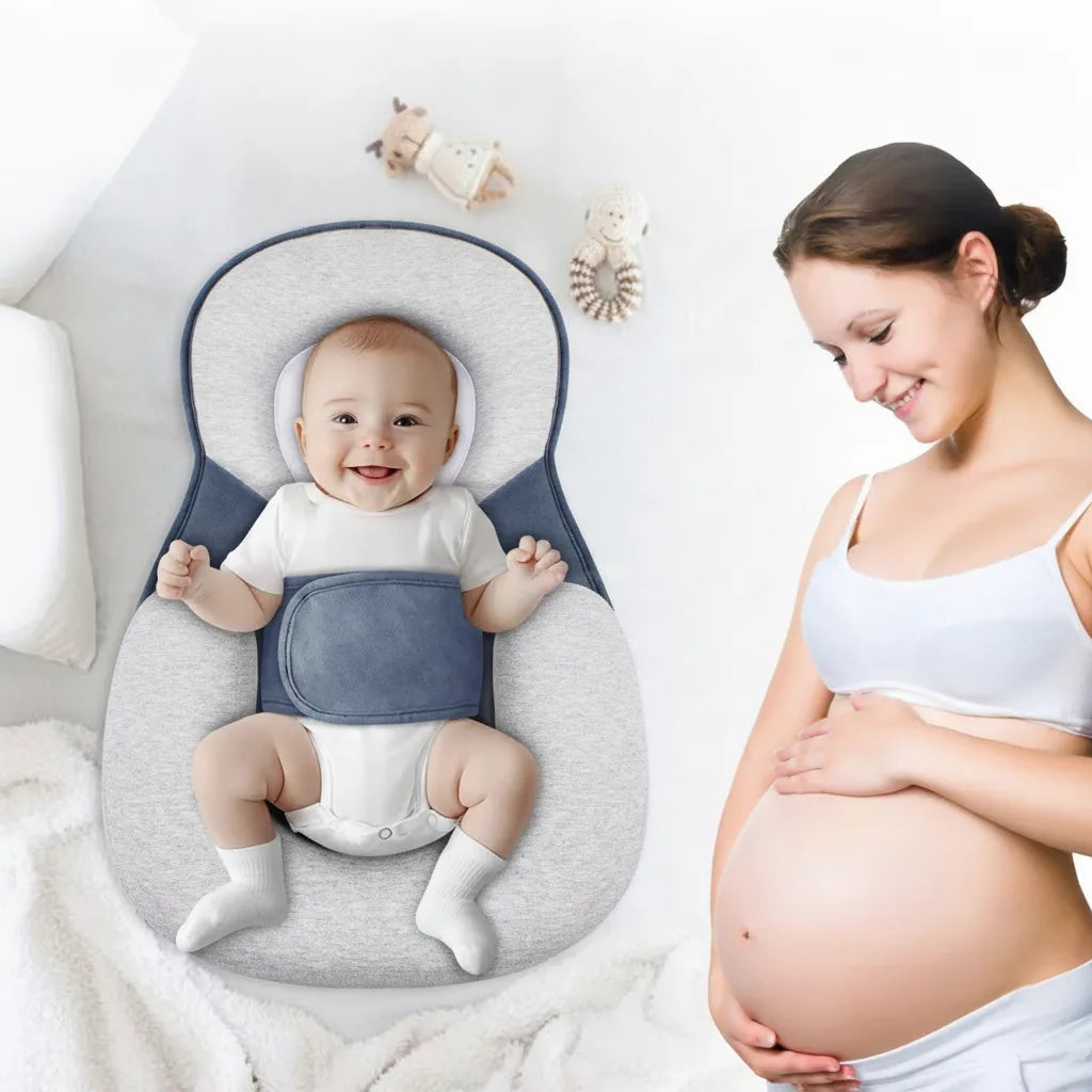 Baby Reclining Pillow 15° Incline Ergonomic Microbead Roll
