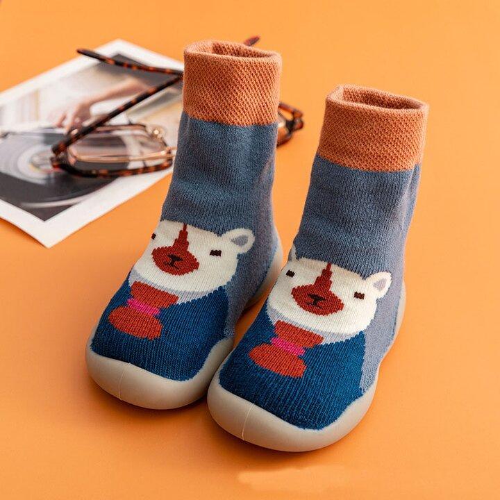 Baby Slippers Terry Lining Non-Slip Sole & Padded Footbed