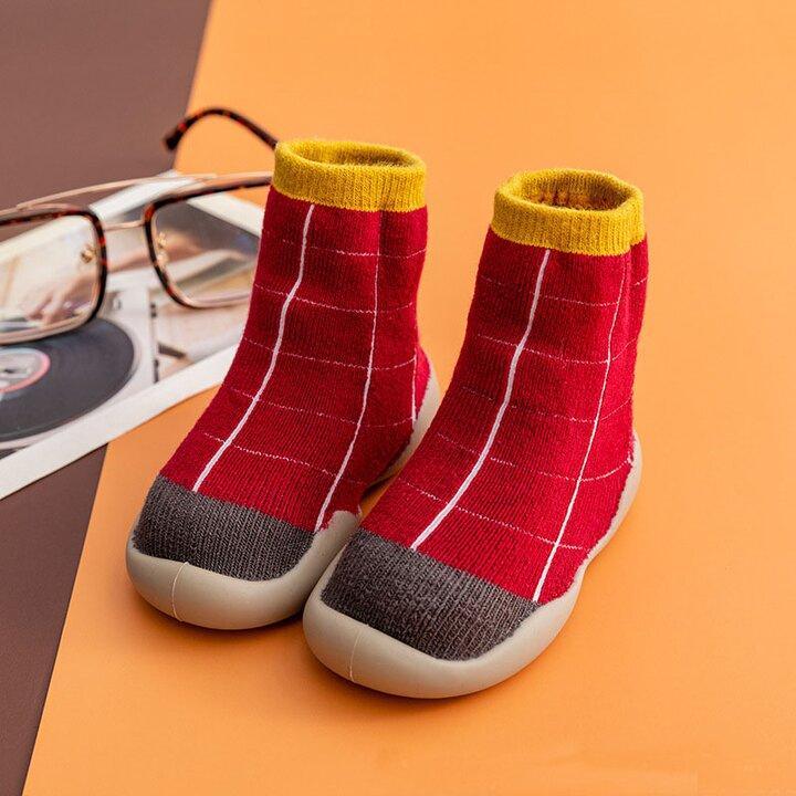 Baby Slippers Terry Lining Non-Slip Sole & Padded Footbed