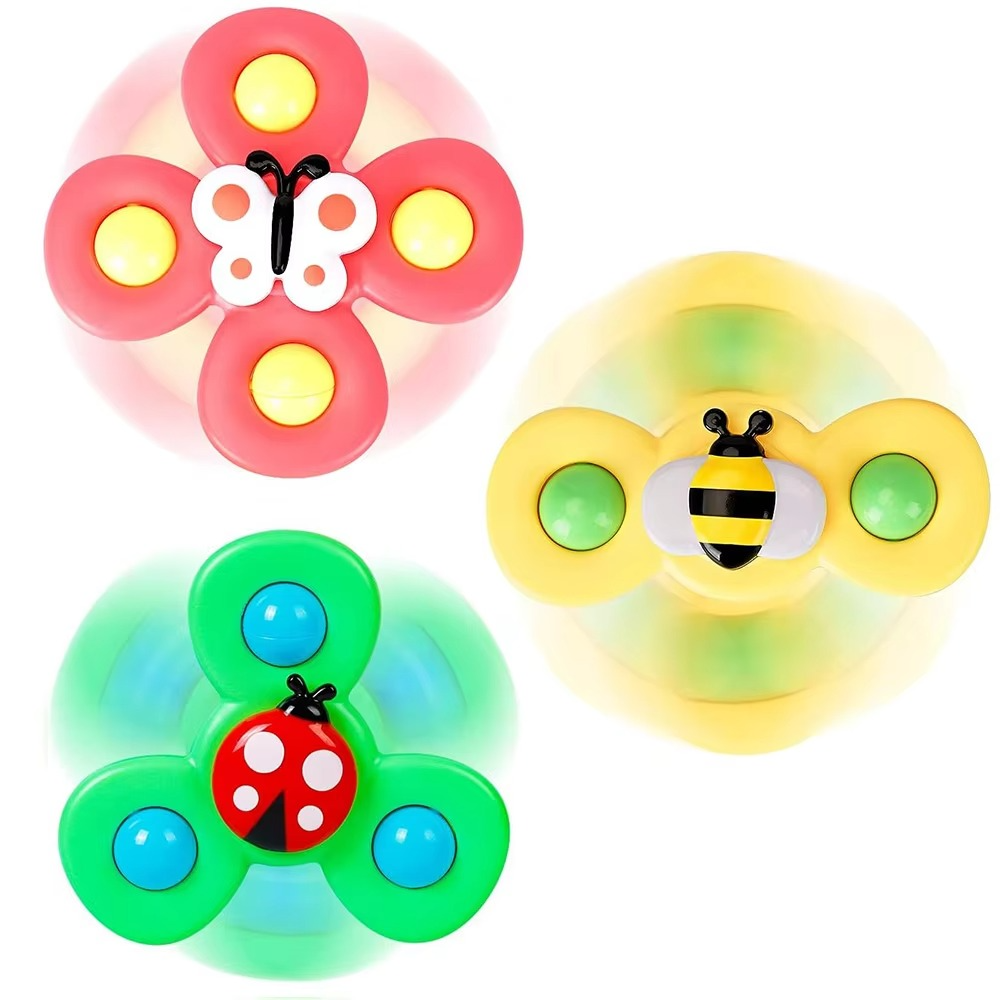 Baby Spinning Toy Set Non-Toxic Soothing 3-Pack
