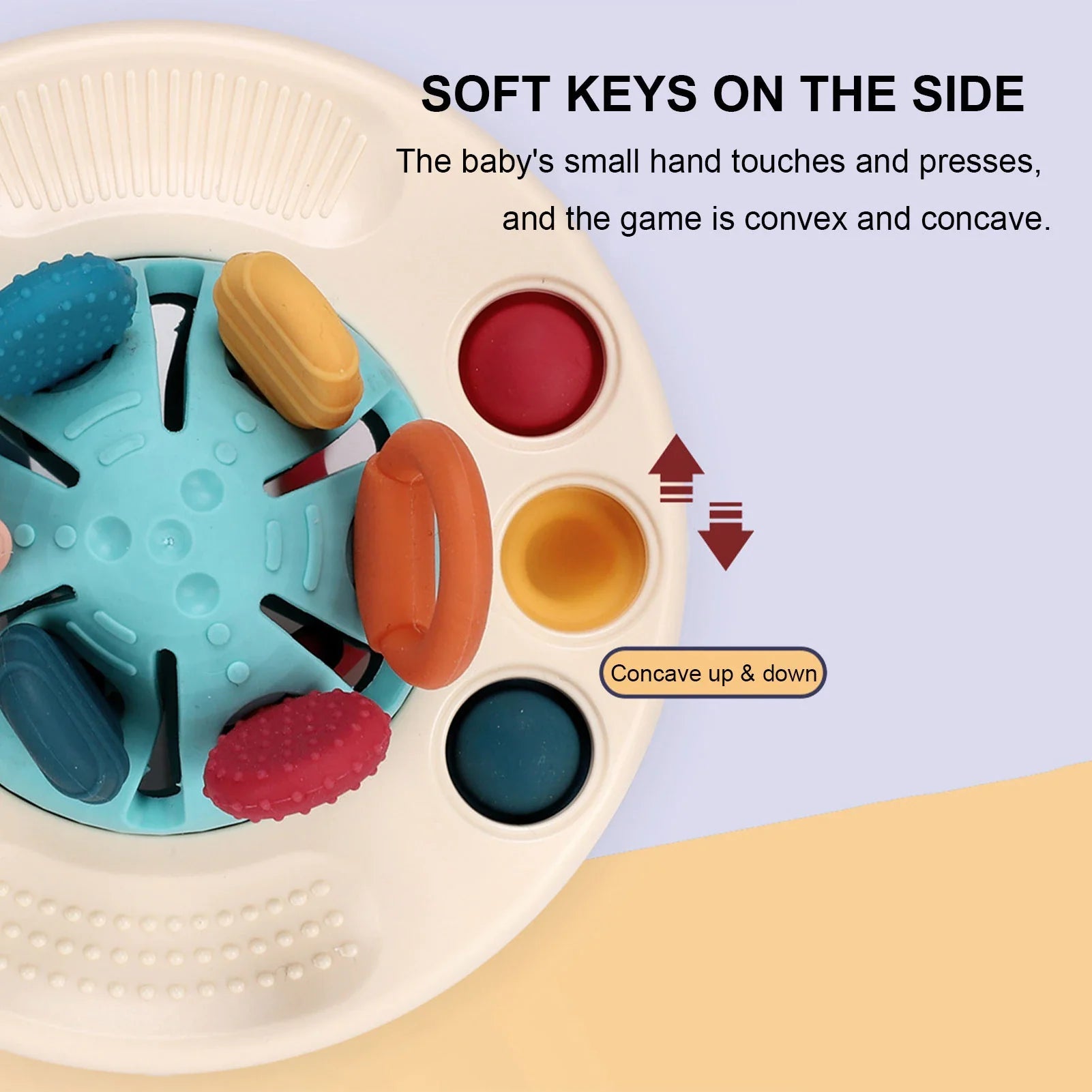 Baby Teether Food-Grade Silicone Ergonomic Ring