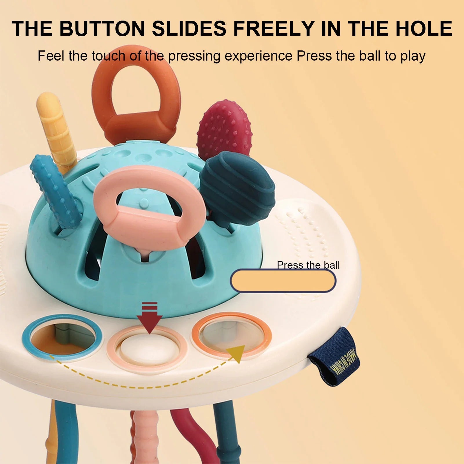 Baby Teether Food-Grade Silicone Ergonomic Ring