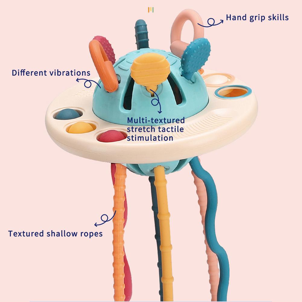 Baby Teether Food-Grade Silicone Ergonomic Ring