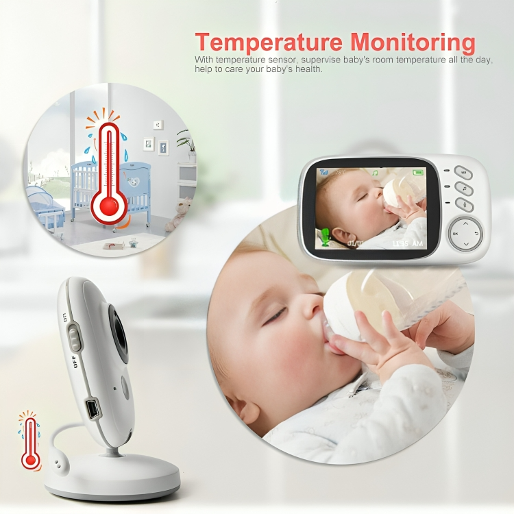 Baby Video Monitor Night Vision & Two-Way Audio