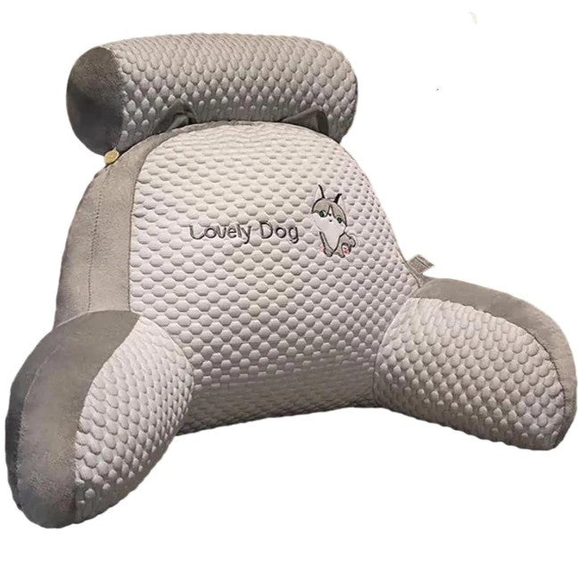 Back Support Pillow Ergonomic Triangle Removable Cotton Cover