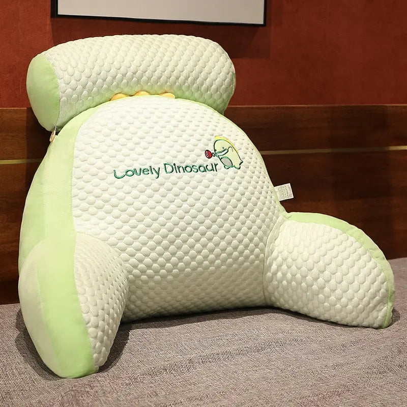 Back Support Pillow Ergonomic Triangle Removable Cotton Cover