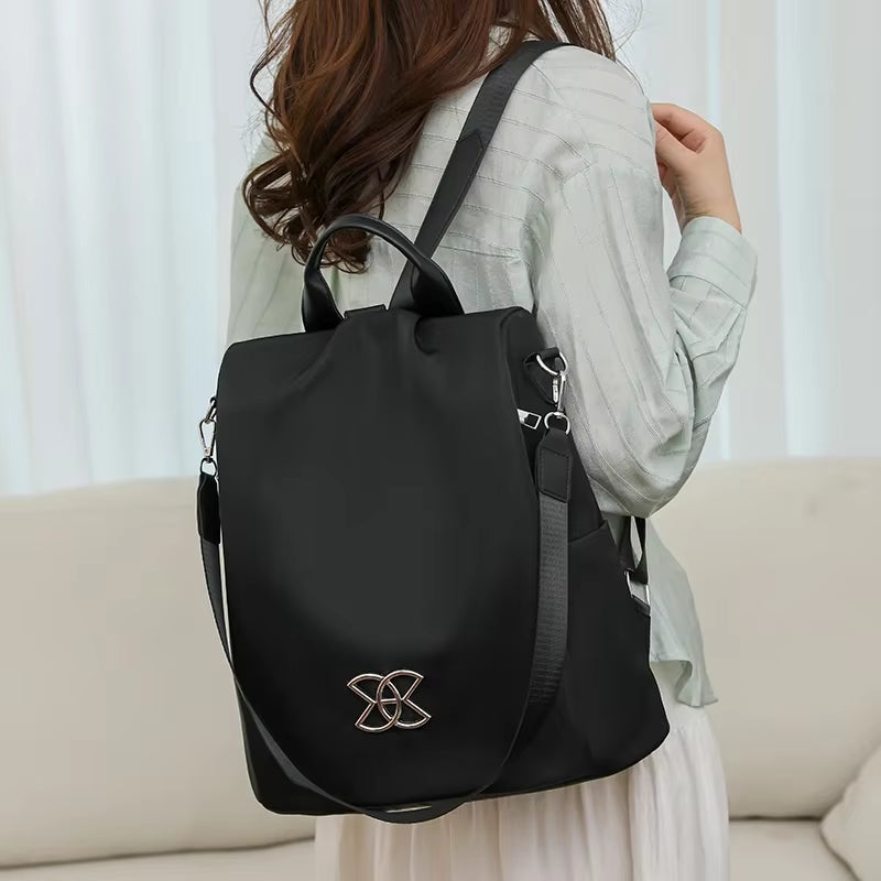Backpack Anti-Theft Hidden Back Zipper Water-Repellent Oxford Fabric