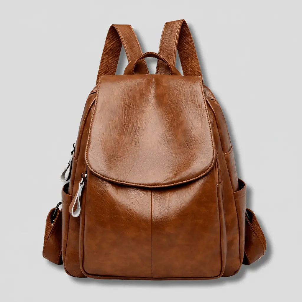 Backpack Anti-Theft Hidden Zipper Embossed PU Leather