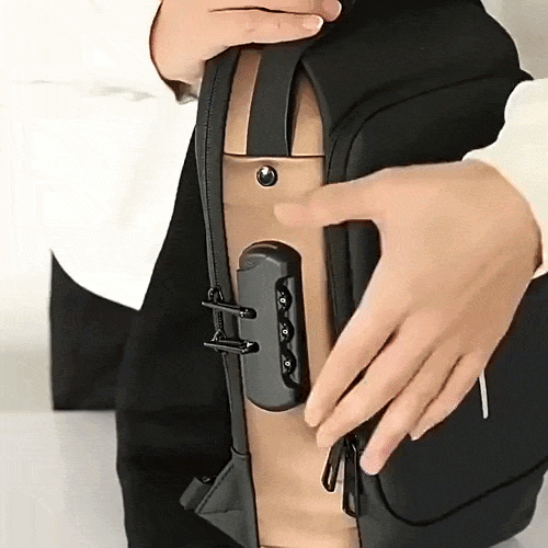 Backpack Anti-Theft Hidden Zippers Padded Laptop Compartment Water-Repellent