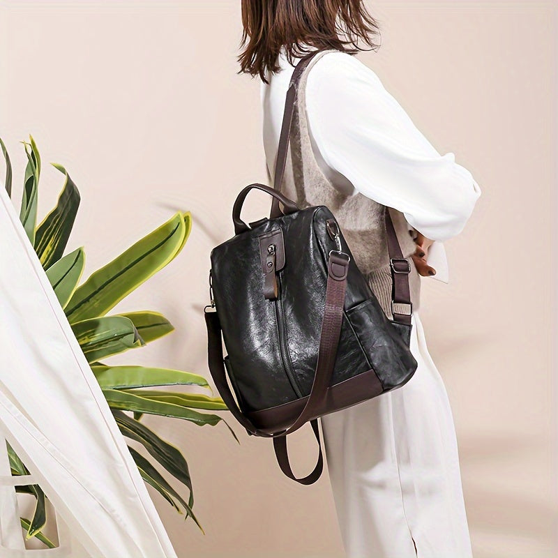 Backpack Anti-Theft Water-Repellent Vegan Leather