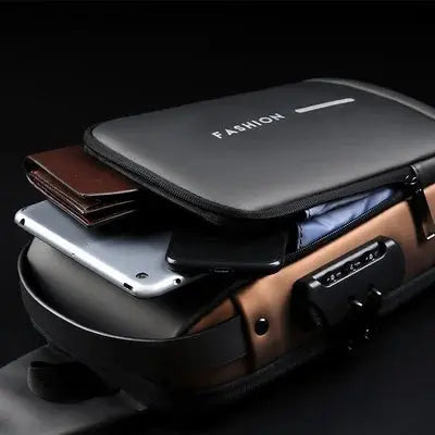 Backpack Cut-Resistant Fabric RFID Protection & USB Port