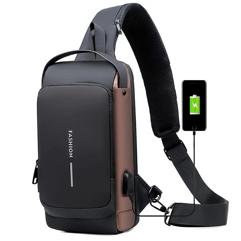 Backpack Cut-Resistant Fabric RFID Protection & USB Port