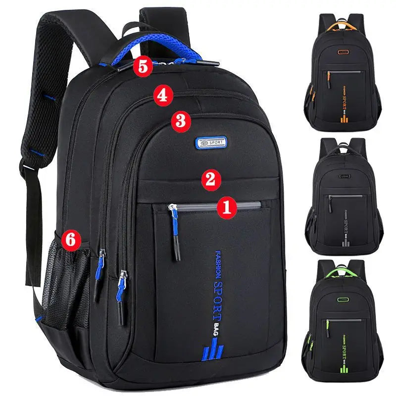 Backpack Padded 15.6 Inch Laptop Water-Repellent Oxford USB Port