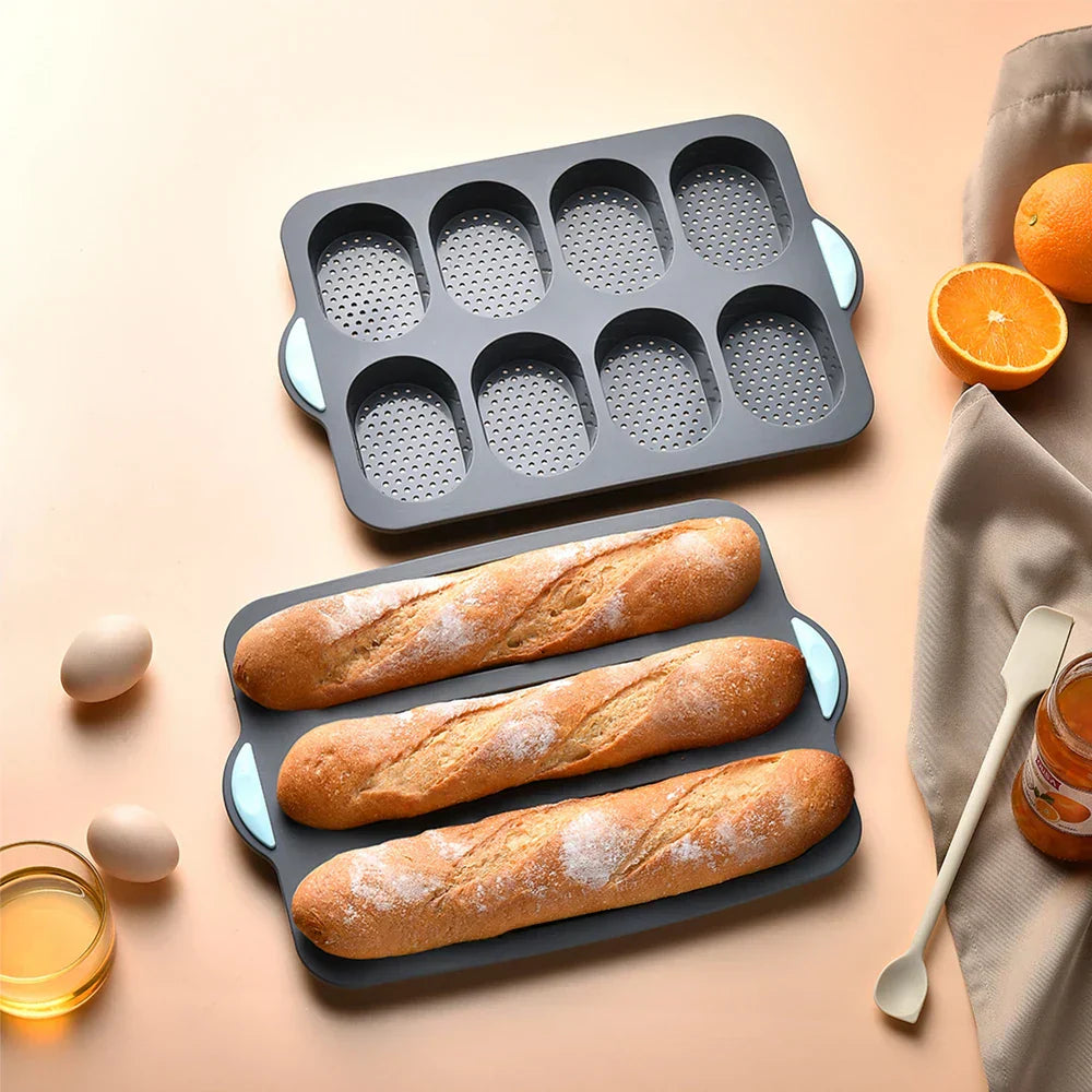 Baguette Baking Mold Non-Stick Silicone Heat-Resistant Dishwasher-Safe