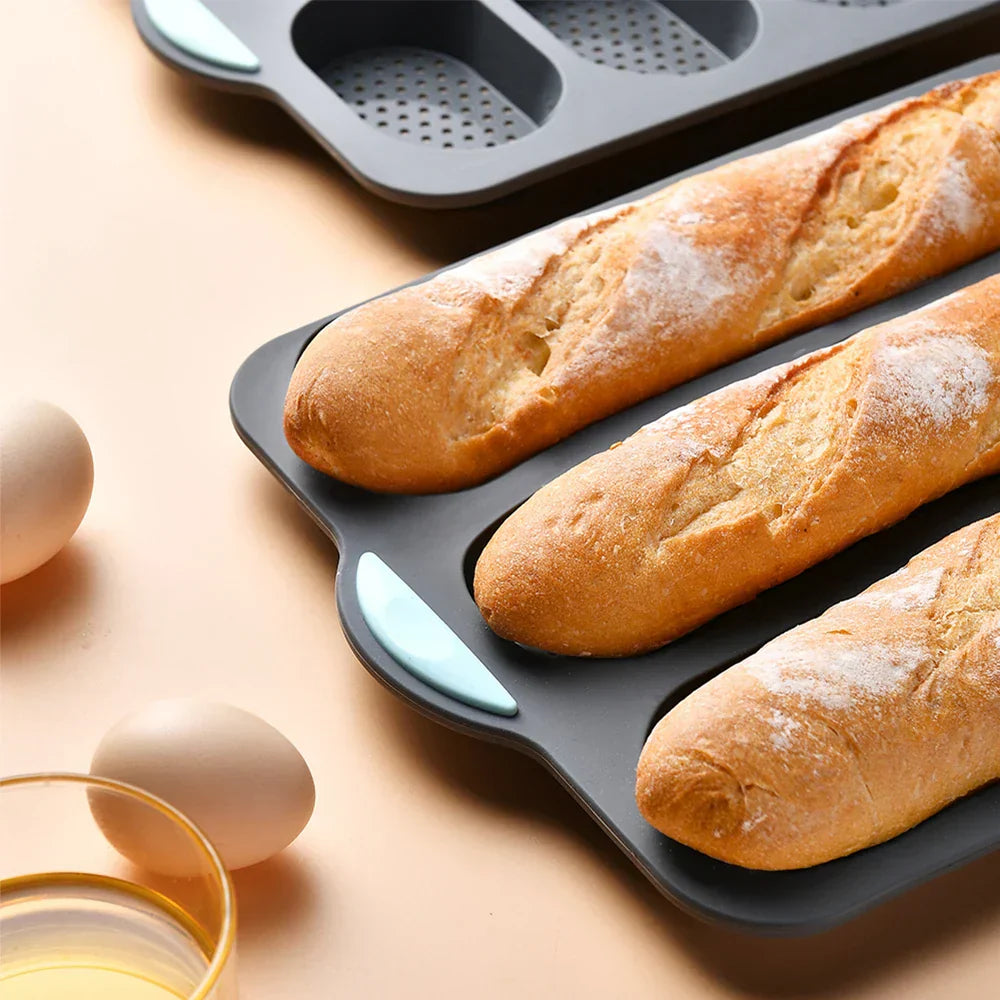 Baguette Baking Mold Non-Stick Silicone Heat-Resistant Dishwasher-Safe