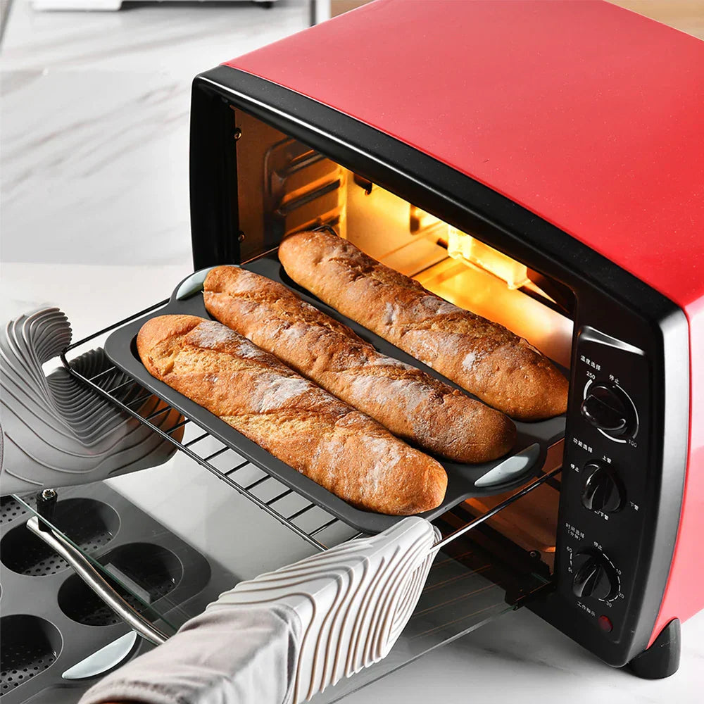 Baguette Baking Mold Non-Stick Silicone Heat-Resistant Dishwasher-Safe