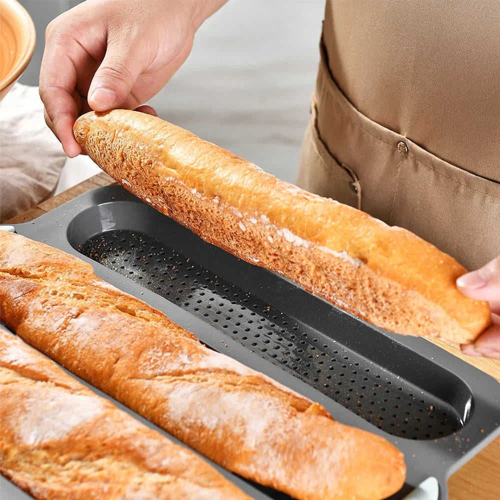 Baguette Baking Mold Non-Stick Silicone Heat-Resistant Dishwasher-Safe