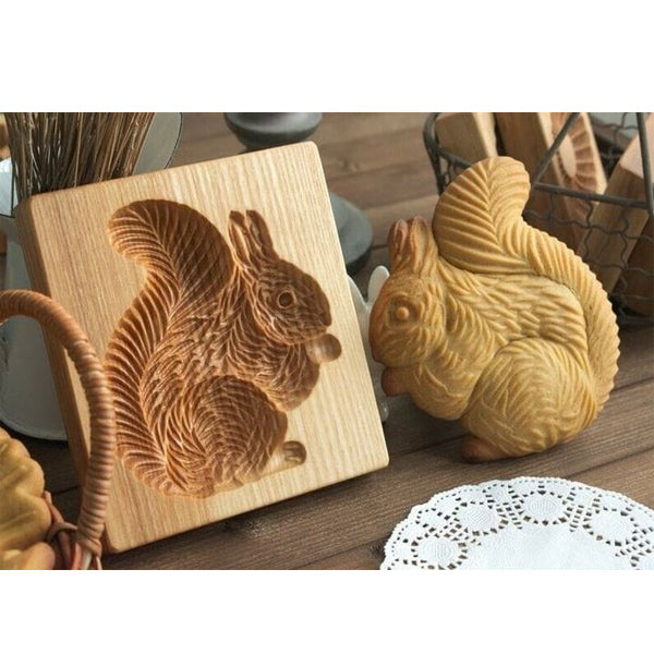 Baking Mold Hand-Carved Wood Non-Stick 20 Designs